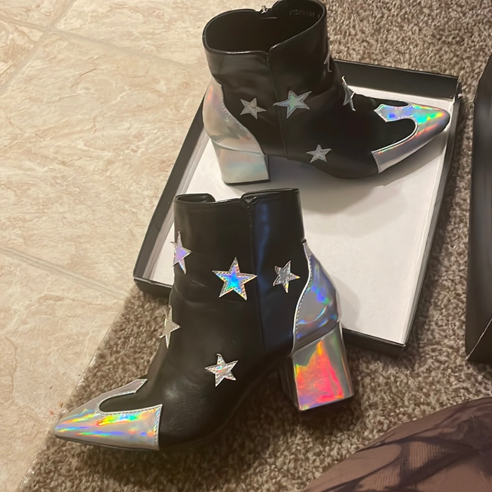 Dolls kill holographic shoes